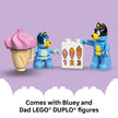 LEGO DUPLO Bluey Ice Cream Trip with Bluey - Toddler Toy for Kids, Boys, and Girls Ages 2+ - Includes Figure and Ice Cream Stand - Sensory Toy for Pretend Play - Preschool Gift Idea - 10458 🍁 All In One Marketplace Canada