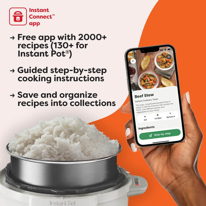 Instant Pot Duo 7-in-1 Electric Pressure Cooker, Slow Cooker, Rice Cooker, Steamer, Saute, Yogurt Maker, Warmer & Sterilizer, Includes App With Over 800 Recipes, Stainless Steel, 6 Quart 🍁 All In One Marketplace Canada