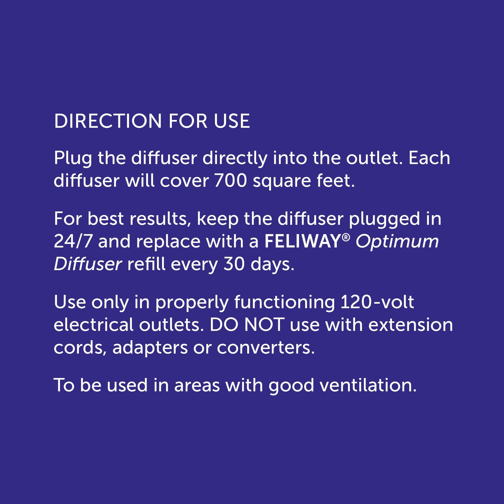 FELIWAY Optimum Diffuser Refill, Promotes Calmness AND Harmony in Cats & Kittens, VHP Registered NN.P5V2, includes 1 Refill, Lasts 30 Days, Cat Calming Pheromones, 48ml 🍁 All In One Marketplace Canada