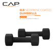 CAP Barbell Neoprene Dumbbell Weights, 8 lb Pair, Black 🍁 All In One Marketplace Canada