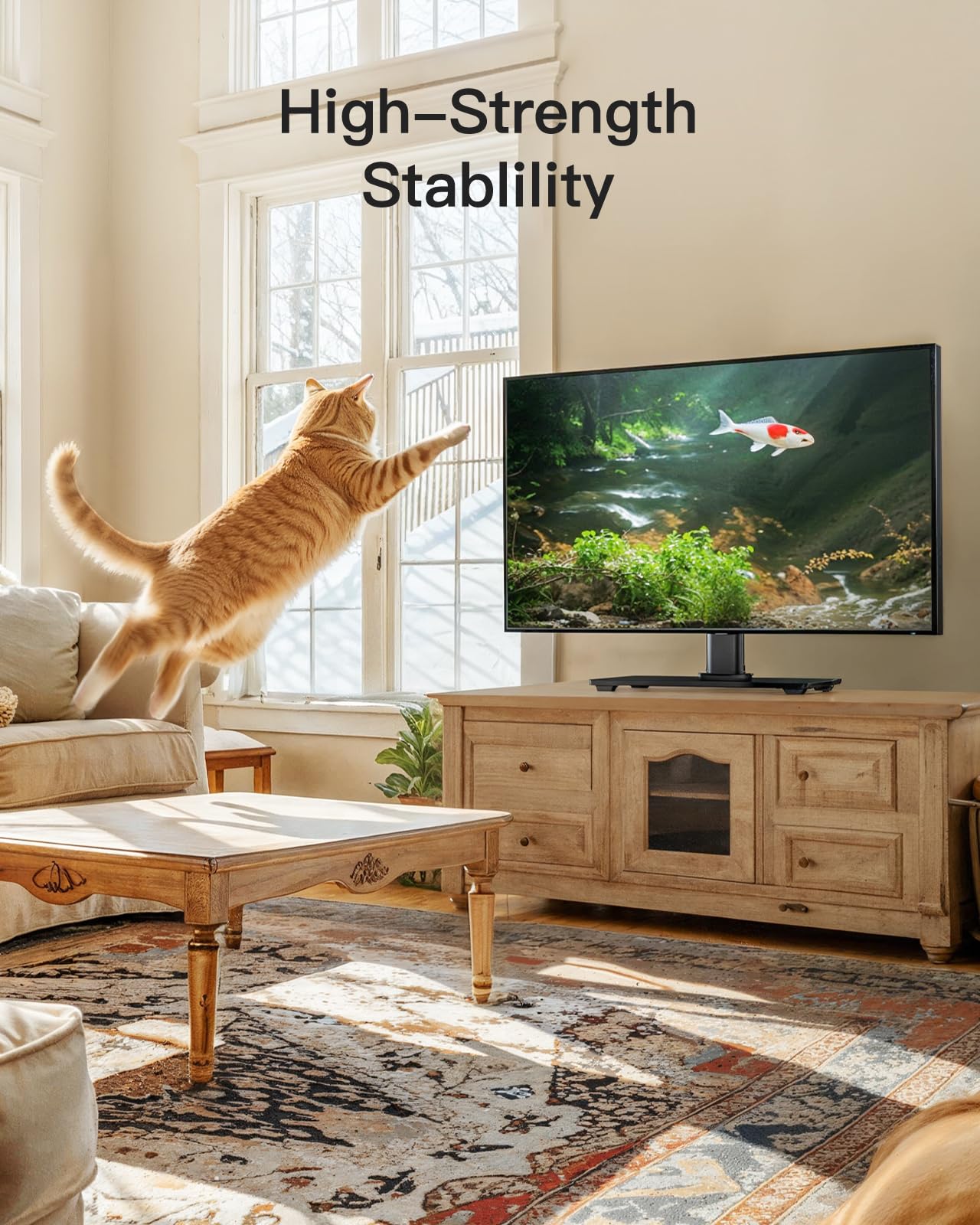PERLESMITH Universal TV Stand Legs for 32-70 inch TVs, Table Top TV Stand up to 99 lbs, Height Adjustable Television TV Mount, Universal TV Base for Livingroom & Bedroom, VESA 400x400mm PSTVS04 🍁 All In One Marketplace Canada