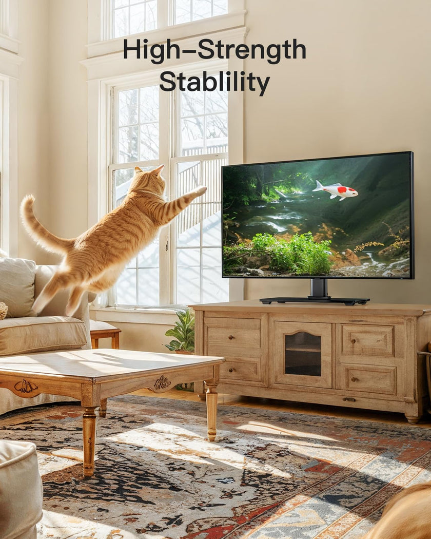 PERLESMITH Universal TV Stand Legs for 32-70 inch TVs, Table Top TV Stand up to 99 lbs, Height Adjustable Television TV Mount, Universal TV Base for Livingroom & Bedroom, VESA 400x400mm PSTVS04 🍁 All In One Marketplace Canada