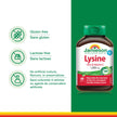 Jamieson Lysine 1,000 mg, with Zinc and Vitamin C, Cold Sore Support, and Helps Immune Health. Essential Amino Acid, Non-GMO, Gluten-Free, 60 Vegetarian Caplets, Proudly Canadian 🍁 All In One Marketplace Canada