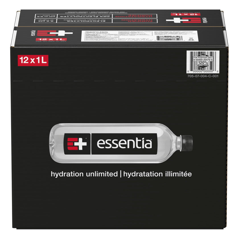 Essentia Ionized Alkaline Water, 9.5 pH or Higher, 12 Bottles, 1 L 🍁 All In One Marketplace Canada