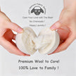Budieggs Wool Dryer Balls Organic XL 6-Pack, 100% New Zealand Wool Chemical Free Fabric Softener for 1000+ Loads, Baby Safe & Hypoallergenic, Fabrics Soft and Fluffy Naturally 🍁 All In One Marketplace Canada