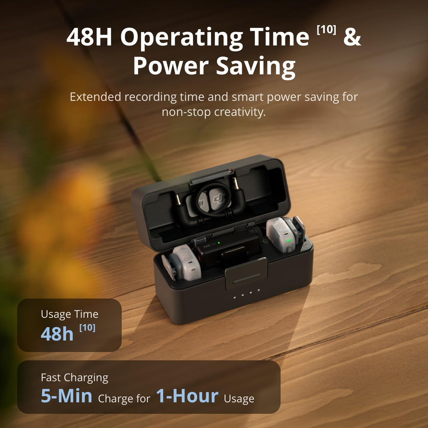DJI Mic Mini 2 (1 TX + 1 Mobile RX + Charging Case), Lavalier Wireless Vlogging Mic for iPhone/Android/Camera, Bluetooth Microphone, Live Streaming, Plug-and-Play, 24h Battery, Noise Cancelling 🍁 All In One Marketplace Canada