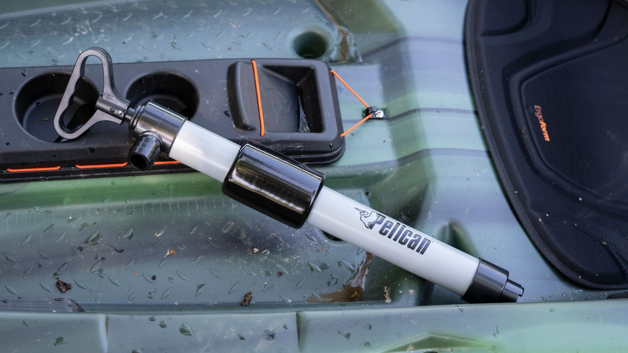 Pelican Bilge Floating Hand Pump - Kayak / Canoe / Boat Water Hose Evacuation (Black & Grey) 🍁 All In One Marketplace Canada
