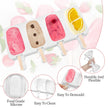 Popsicle Molds 2Pcs, Silicone Ice Cream Molds ice Lolly Moulds with Lid, 100 Sticks and 50 Bags for Ice Pop Cakesicle Dessert, BPA Free 🍁 All In One Marketplace Canada