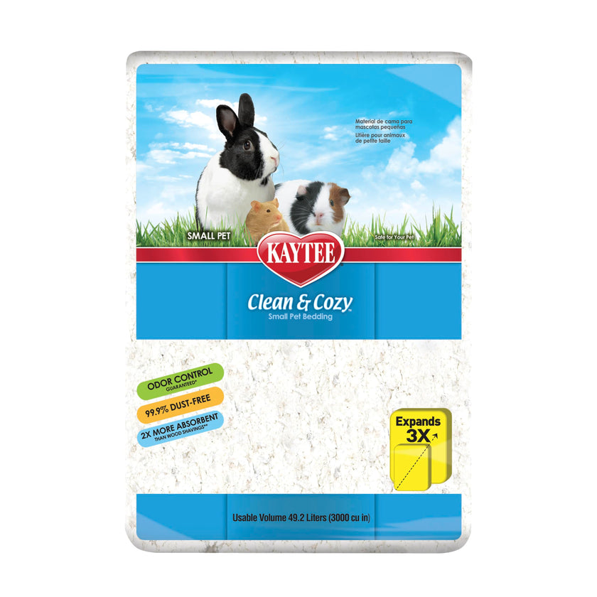 Kaytee Clean & Cozy White Bedding Pet For Guinea Pigs, Rabbits, Hamsters, Gerbils, and Chinchillas, 49.2 Liters 🍁 All In One Marketplace Canada