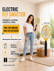 2 Pack Electric Fly Swatter, Bug Zapper Racket for Indoor Pest Control, Handheld Insect Killer Bat Battery Powered Electric Mosquito Swatter for Outdoor and Home 🍁 All In One Marketplace Canada