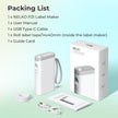 Nelko Label Maker Machine with Tape, P21 Portable Bluetooth Label Printer, Wireless Built-in Cutter Sticker Maker Mini Label Makers with Multiple Templates for School Organizing Office Home, White 🍁 All In One Marketplace Canada
