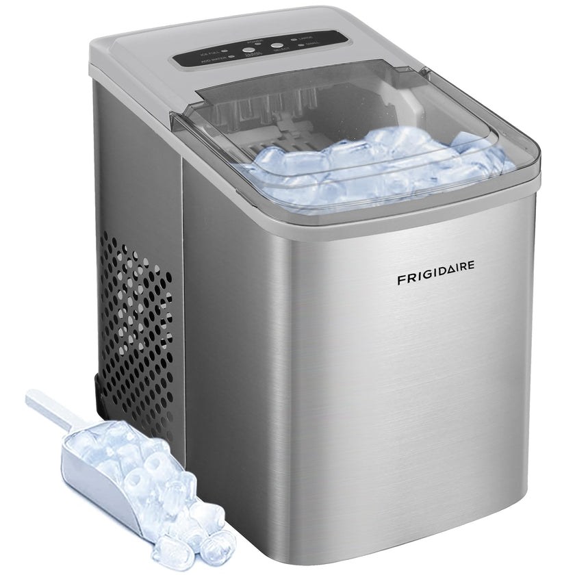 Frigidaire 26 Lbs per Day Portable Compact Maker, Ice Making Machine, Stainless, Medium 🍁 All In One Marketplace Canada