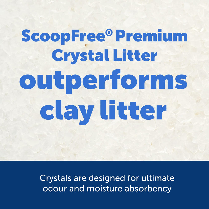 PetSafe ScoopFree Sensitive Non-Clumping Crystal Cat Litter, Fragrance-Free - Superior Odor Control – Low Tracking for Less Mess – Lasts Up to 1 Month, 8.6 Lbs Total (2 Pack of 4.3 Lb Bags) 🍁 All In One Marketplace Canada