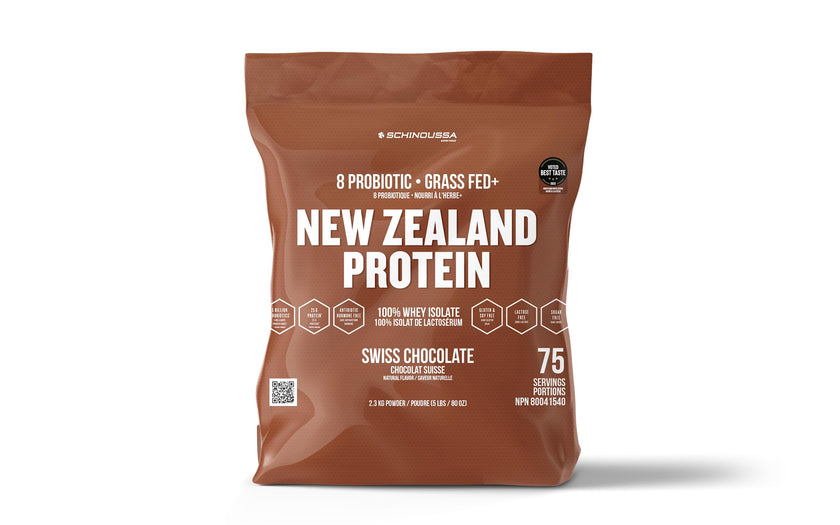 Schinoussa Super Foods New Zealand Whey Protein Isolate| 25g Protein| 0g Of Sugar| 1g Of Carbs (Swiss Chocolate, 2.3 kg (Pack of 1)) 🍁 All In One Marketplace Canada