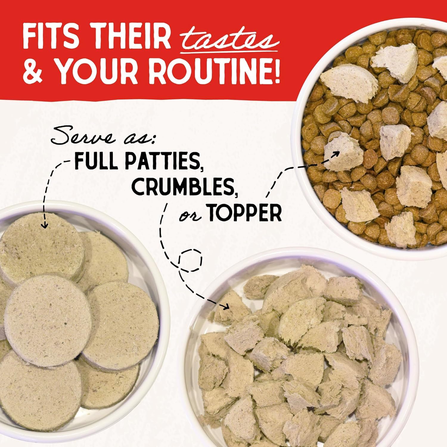 Stella & Chewy’s Freeze Dried Raw Dinner Patties – Grain Free Dog Food, Protein Rich Stella’s Super Beef Recipe – 396g Bag 🍁 All In One Marketplace Canada
