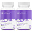 Nutrawave PURE Berberine MAXIMUM POTENCY 1000mg per Serving (2 capsules 500mg each) Supports Blood Sugar Levels, Healthy Lipid (Fat) and Glucose Metabolism. Non-GMO, Vegan, Gluten Free. 90 Easy to Swallow Capsules- 2 pack 🍁 All In One Marketplace Canada