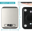 Ultrean Food Scale, Digital Kitchen Scale Weight Grams and Ounces for Baking and Cooking, 6 Units with Tare Function, 5kg/11lb (Batteries Included) 🍁 All In One Marketplace Canada