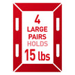 Command Large Picture Hanging Strips - Damage Free Wall Hangers for Back to School Dorm Organization - 14 White Adhesive Pairs (28 Strips) 🍁 All In One Marketplace Canada