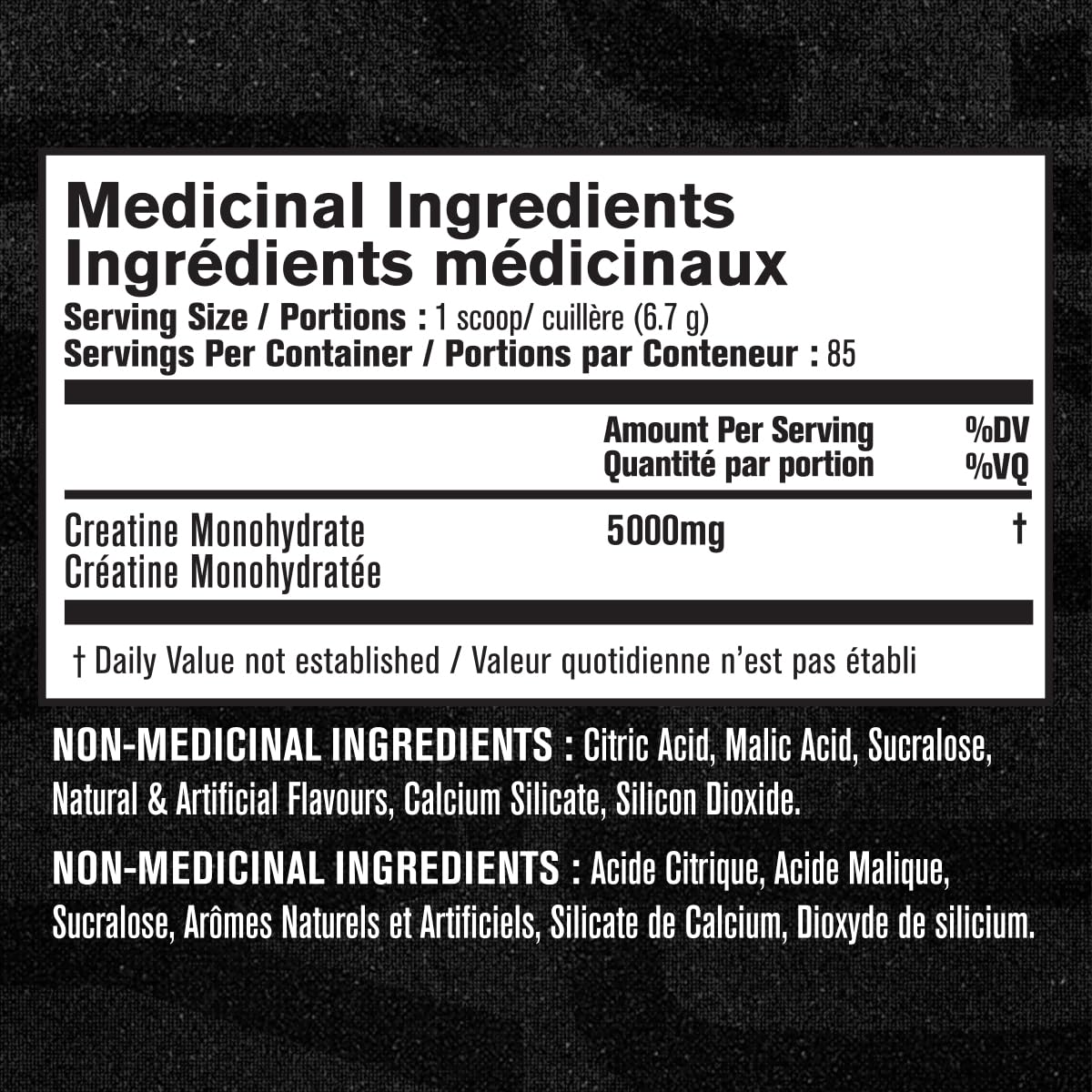 Jacked Factory Creatine Monohydrate Powder - Canadian-Owned Informed Choice Certified Supplement for Increased Muscle Mass*, Improved Strength, Power, & Performance** - 85 Servings, Arctic White 🍁 All In One Marketplace Canada