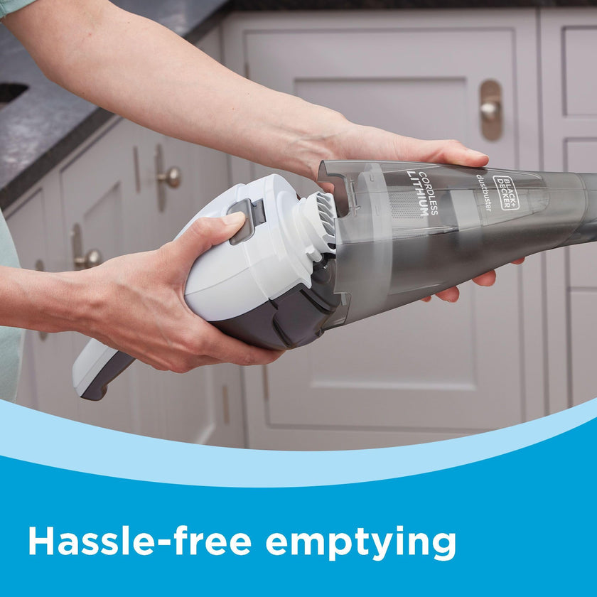 BLACK+DECKER dustbuster QuickClean Cordless Handheld Vacuum, White (HNVC215B10), Dirt Bowl and Fliter 🍁 All In One Marketplace Canada