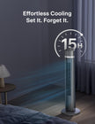 PELONIS Oscillating Tower Fan with Remote Control 40’’ Quiet Stand Up Fan with 3 Speed Settings and 3 Modes 15-Hour Timer LED Display for Bedroom Home Office Use, Black 🍁 All In One Marketplace Canada