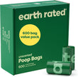 Earth Rated (A Canadian Company), Dog Poop Bags Value Pack, Leak-Proof and Extra-Thick Pet Waste Bag for Big and Small Dogs, Refill Rolls, Unscented, 600 Count 🍁 All In One Marketplace Canada