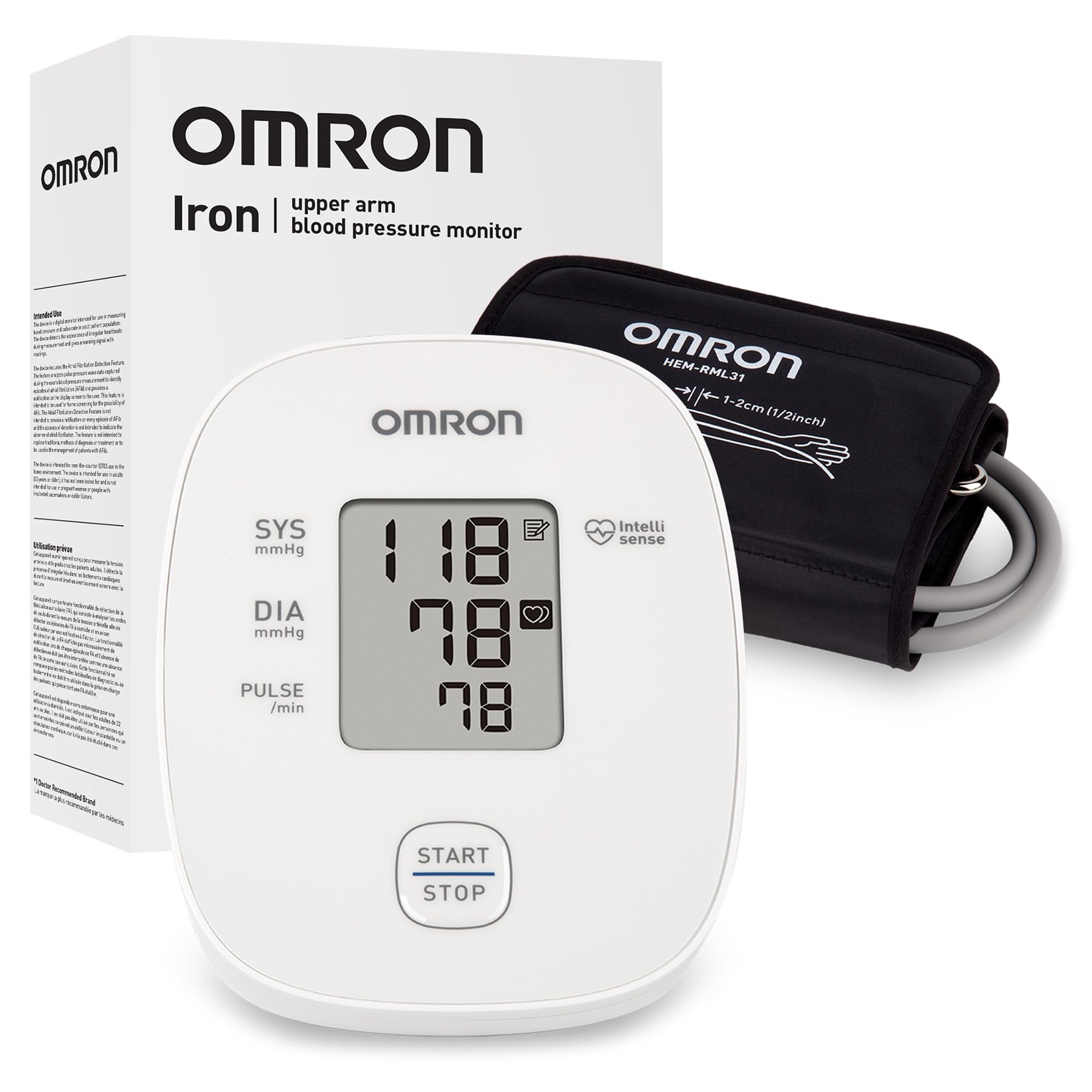 OMRON Iron Upper Arm Blood Pressure Monitor - Clinically Validated Blood Pressure Cuff - Medical Grade with Wide Range 17