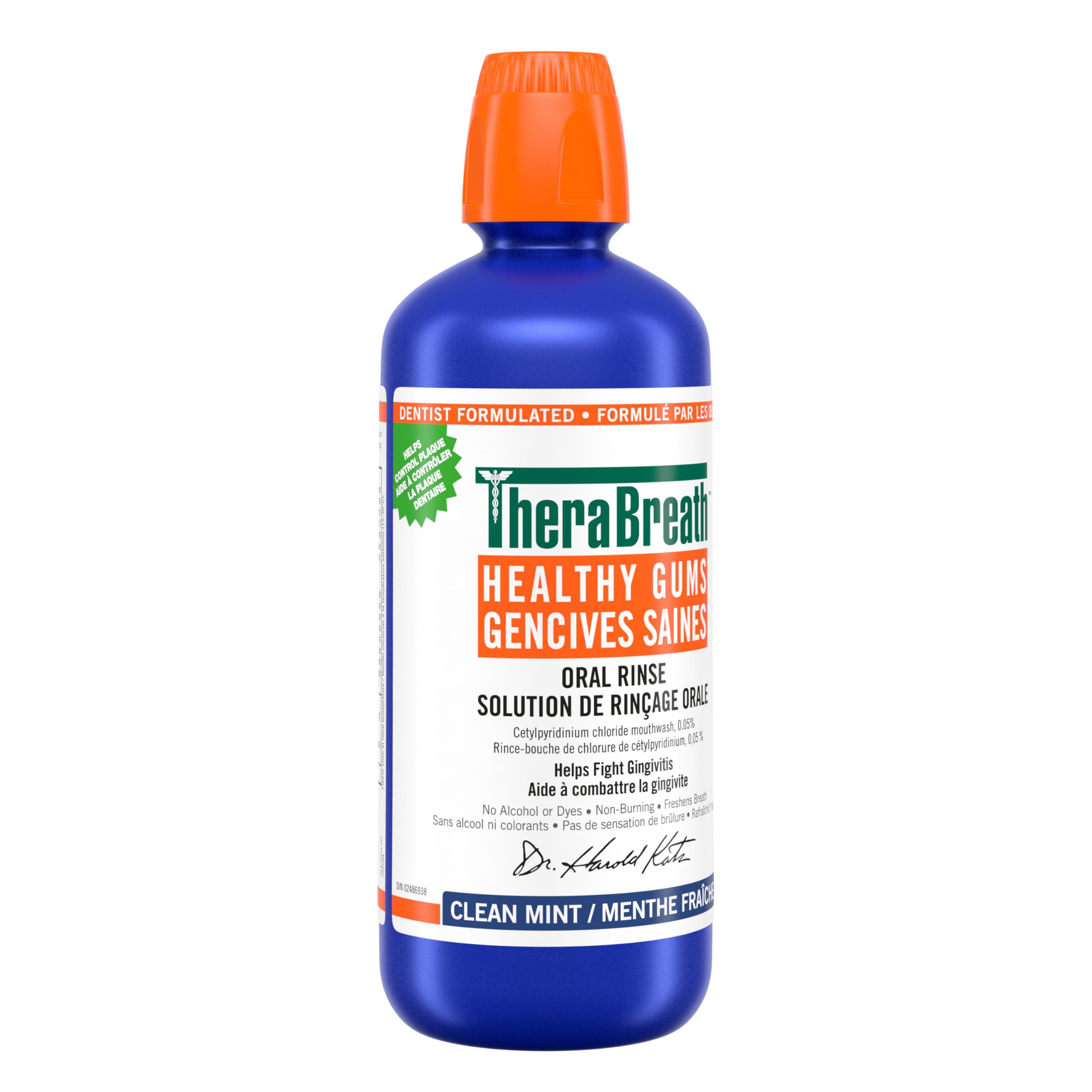 TheraBreath Healthy Gums Oral Rinse, Helps Fight Gingivitis. Alcohol-Free & Dye-Free Mouthwash, Certified Vegan, Halal, Kosher & Gluten-Free, Clean Mint, 1L (Pack of 1) 🍁 All In One Marketplace Canada