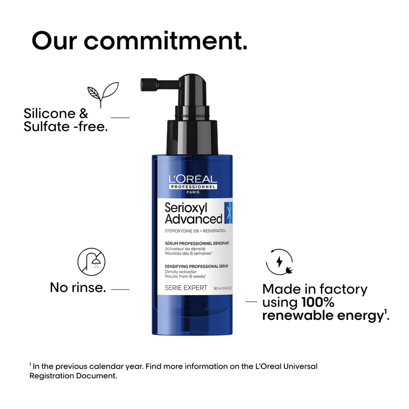 L'Oreal Professionnel Serioxyl Advanced Density Activator, Hair Thickening Serum for Thinning Hair, Promotes Growth & Density, 90 ML 🍁 All In One Marketplace Canada