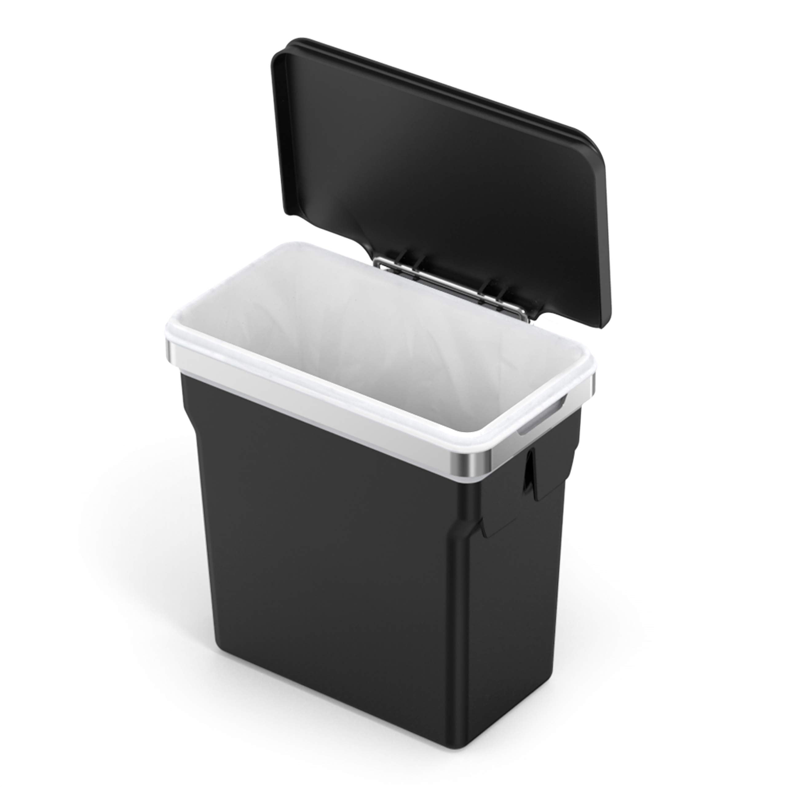 simplehuman 10 Liter / 2.6 Gallon In-Cabinet Trash Can, Heavy-Duty Steel Frame, Black 🍁 All In One Marketplace Canada