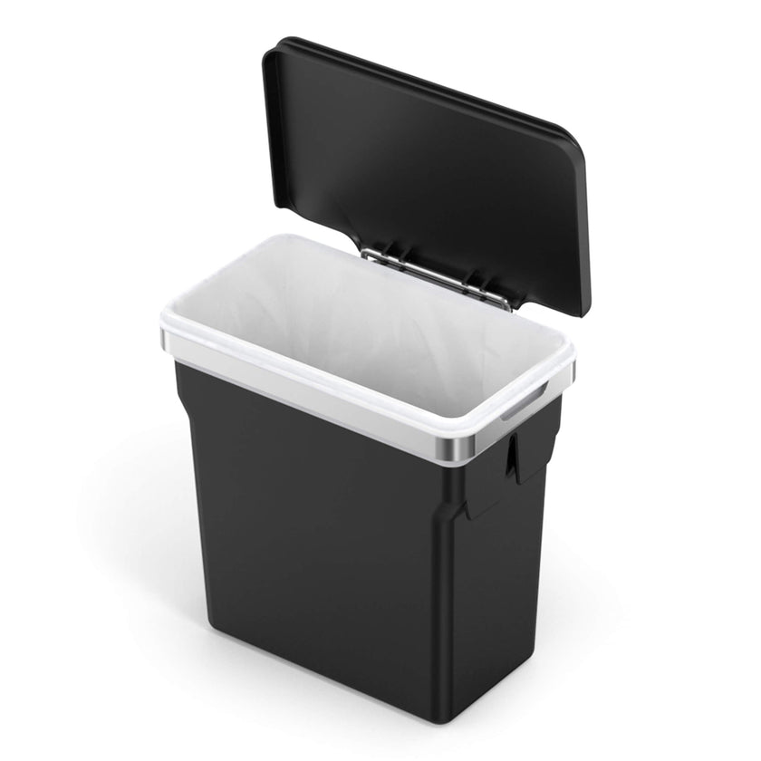 simplehuman 10 Liter / 2.6 Gallon In-Cabinet Trash Can, Heavy-Duty Steel Frame, Black 🍁 All In One Marketplace Canada