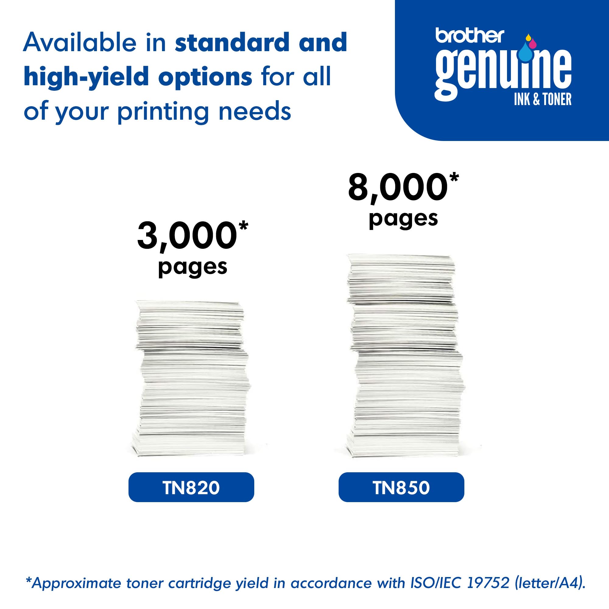 Brother Original TN850 High-Yield Black Toner Cartridge, Higher Yield for Value, Original Toner Replacement cartridges, Toner for Brother Laser Printers HL-L5000D, MFC-L5700DW, MFC-L5800DW, and More 🍁 All In One Marketplace Canada
