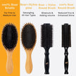 Belula 100% Boar Bristle Hair Brush Set (Medium). Soft Natural Bristles for Thin and Fine Hair. Restore Shine And Texture. Wooden Comb, Travel Bag and Spa Headband Included! 🍁 All In One Marketplace Canada