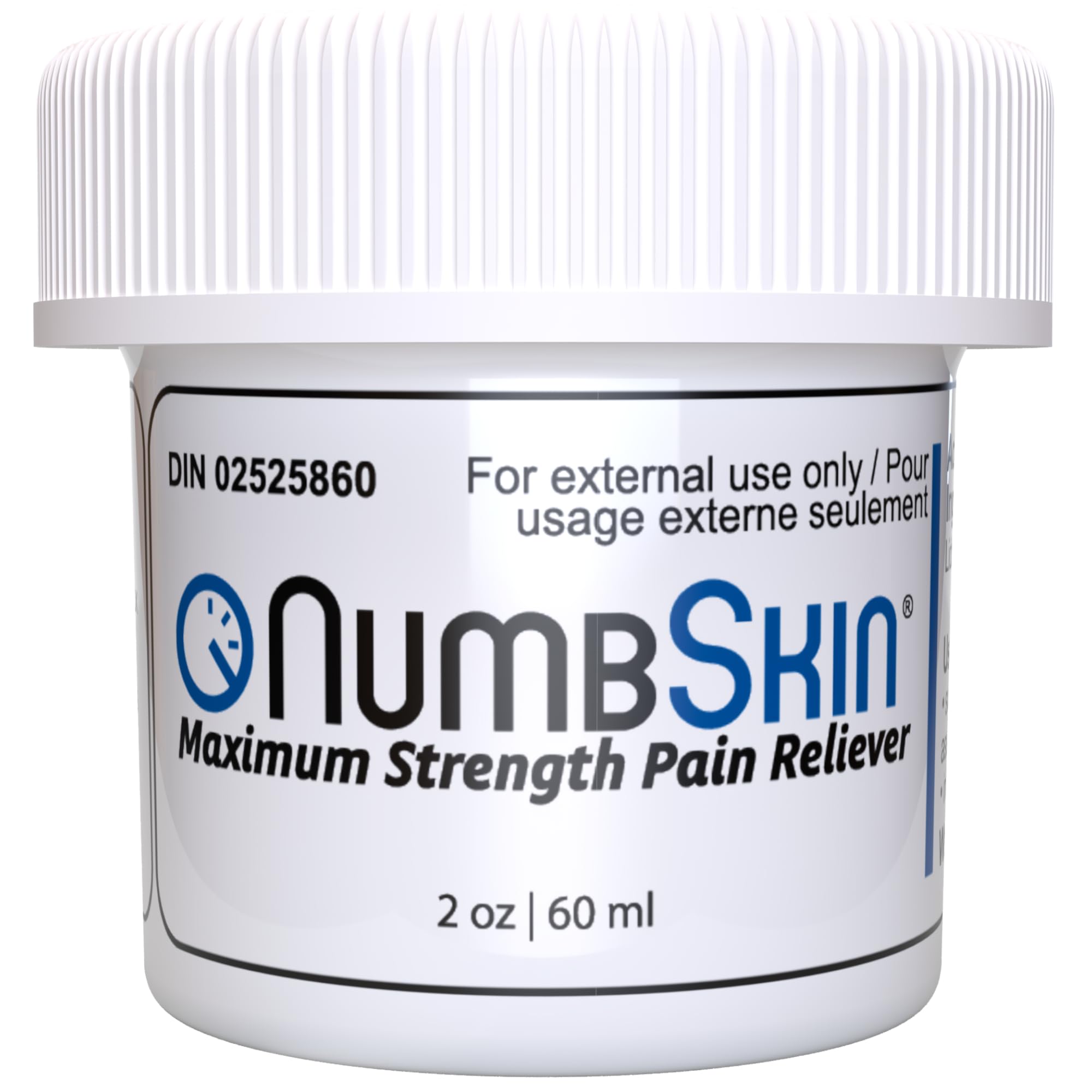 Numbskin 5% Lidocaine Numbing Cream – Fast-Acting Topical Anesthetic for Temporary Pain Relief – Commonly Used Before Tattoo, Microneedling, Waxing & Piercing – With Vitamin E – 2 oz (56 g) 🍁 All In One Marketplace Canada