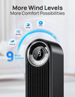 DREO Smart Tower Fan for Bedroom, Upgraded DC 9 Speeds 20dB Ultra-Quiet Floor Fan, 90° Oscillating Fans with 28ft/s Velocity, 12H Timer, Standing Fan, Bladeless Fan Powerful for Home Office Room 🍁 All In One Marketplace Canada