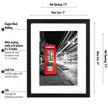 Americanflat 11x14 Picture Frame with Shatter-Resistant Glass - Use as 8x10 Frame with Mat or Display 11x14 Photo Without Mat - Signature Collection - Picture Frames for Wall Display - Black 🍁 All In One Marketplace Canada