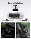 REDTIGER 4K Dash Cam Front and Rear, STARVIS 2 Sensor, Touch Screen 3.18