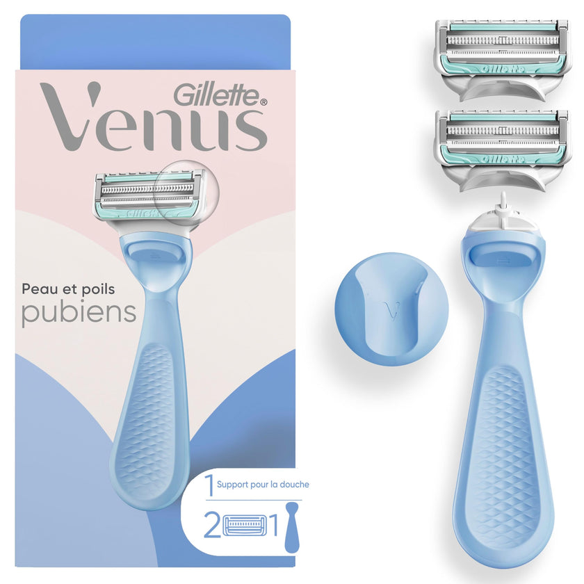 Gillette Razors Women Pubic Hair, Bikini Razor, Venus Intimate Grooming Razor, 1 Handle + 2 Refills 🍁 All In One Marketplace Canada