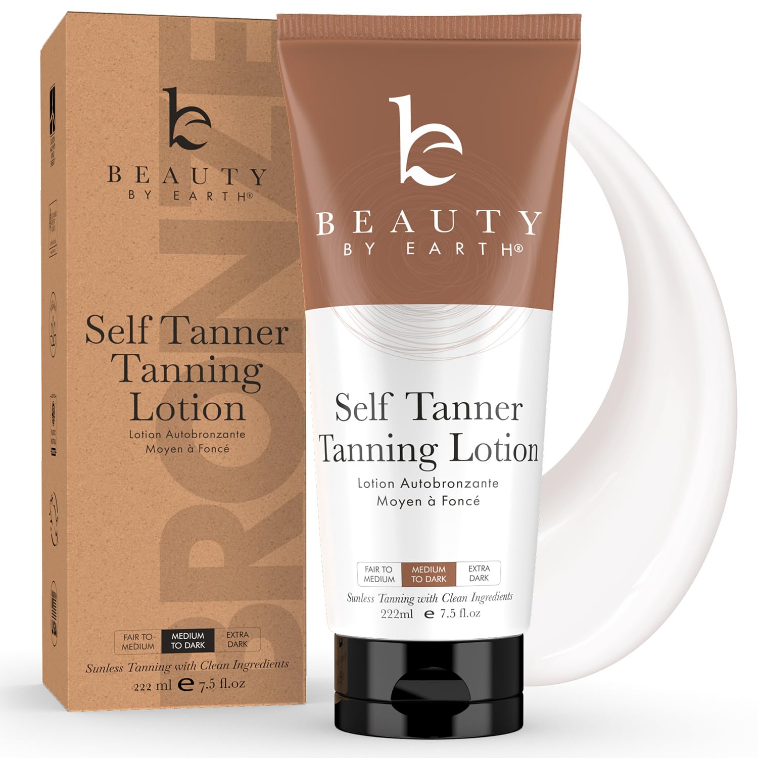 Self Tanner Tanning Lotion - Made with Natural & Organic Ingredients, Sunless Tanning Lotion for Body, Perfect Self Tan for Women & Men for a Natural Looking Glow, Medium to Dark 🍁 All In One Marketplace Canada
