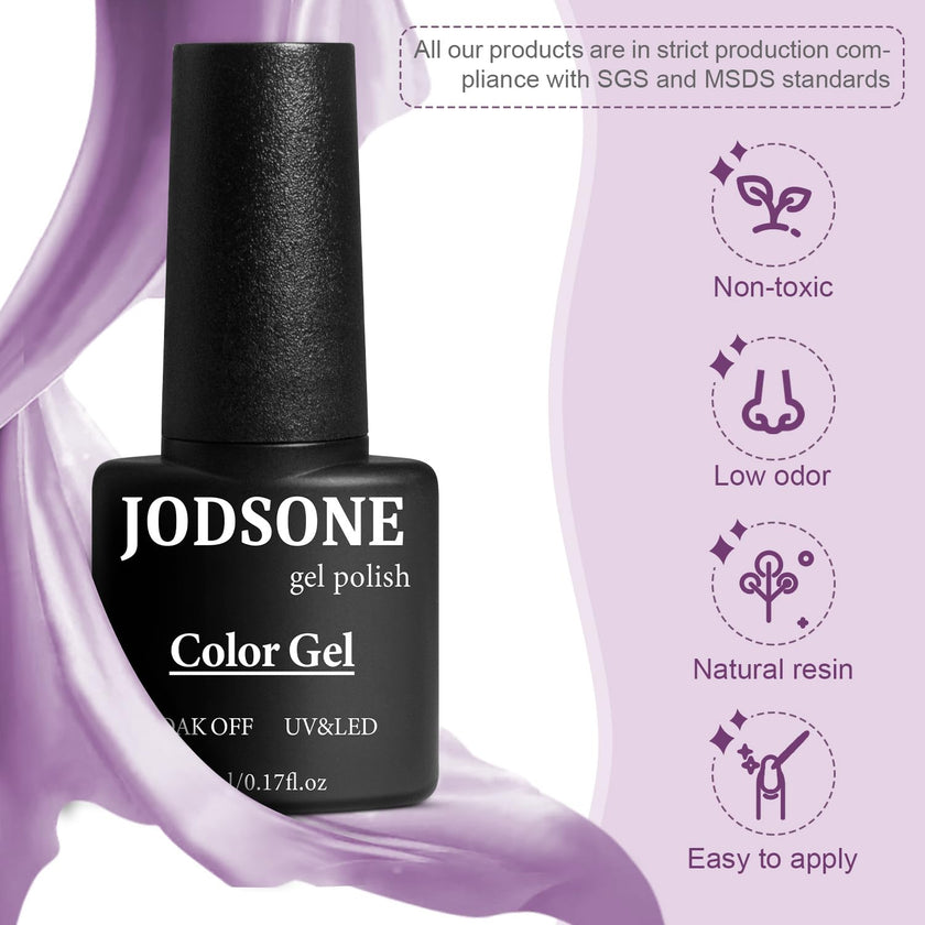 JODSONE 60 PCS Gel Nail Polish Kit with U V Light Base and Matte Glossy Top Coat Nail Gel Polish Soak off Manicure Accessory Tools Suitable for All Seasons 🍁 All In One Marketplace Canada