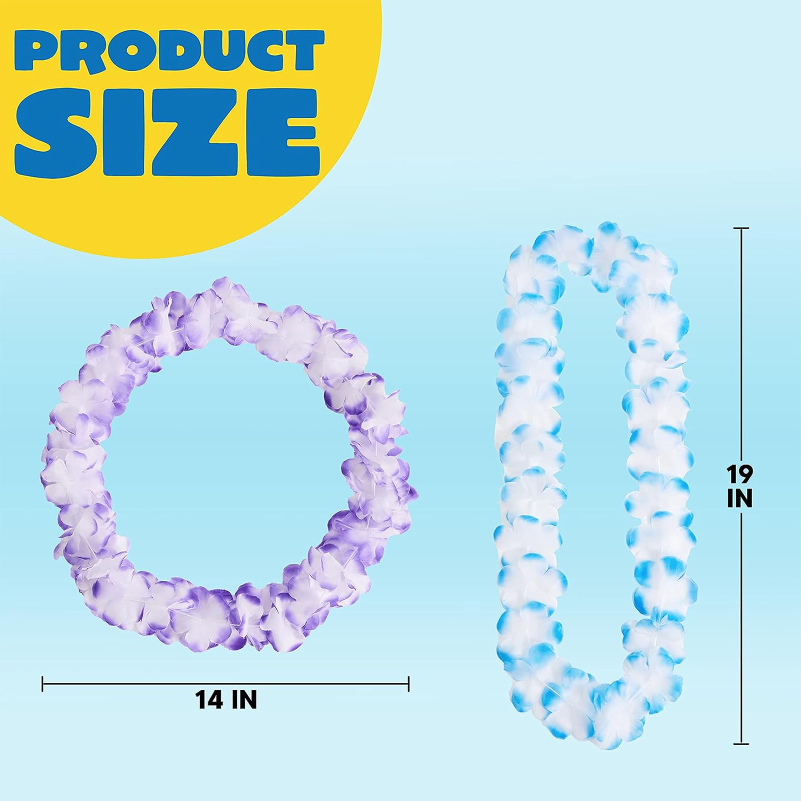 Joyin Toy 36 Counts Hawaiian Leis Bulk, Tropical Flower Lei Hawaiian Lei Beach Hawaii Luau Party Favors Decoration Birthday Party Supplies(3 Dozen) 🍁 All In One Marketplace Canada