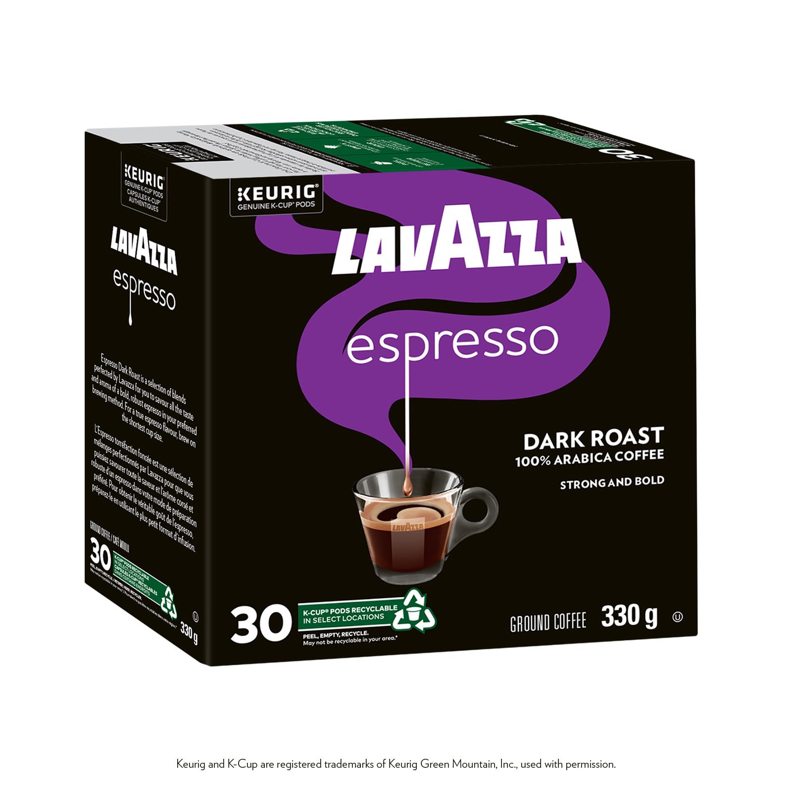 Lavazza Espresso Dark Roast K-Cup Coffee Pods, 30 Count For Keurig Coffee Makers 🍁 All In One Marketplace Canada