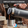 THERMOS, ICON Series, Stainless Steel Beverage Bottle, Granite, 1.2 L 🍁 All In One Marketplace Canada