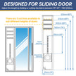 LOVIGA Universal Sliding Door Seal for Portable Air Conditioner and Dryer, 100% Sealing AC Door Vent Kit for Max 15cm Diameter Exhaust Hose, 25X192~232 Length Adjustable for Moblie A/C 🍁 All In One Marketplace Canada