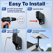 Gen 3 Mount for Starlink, 360° Adjustable Standard 4/4X Dish Wall Mount with Aluminum Adapter, Rust-Resistant Roof and Eave Mounting Kit for Outdoor Use 🍁 All In One Marketplace Canada