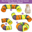 Retro Shaw Cat Toys Set 33 Pack, Cat Play Tunnel for Indoor Cats Kitty, Kitten Toys Include 2 Collapsible Cat Tunnels Tube Tent, Cat Feather Teaser Wand Springs Rainbow Bell Crinkle Ball Mouse Pompom 🍁 All In One Marketplace Canada