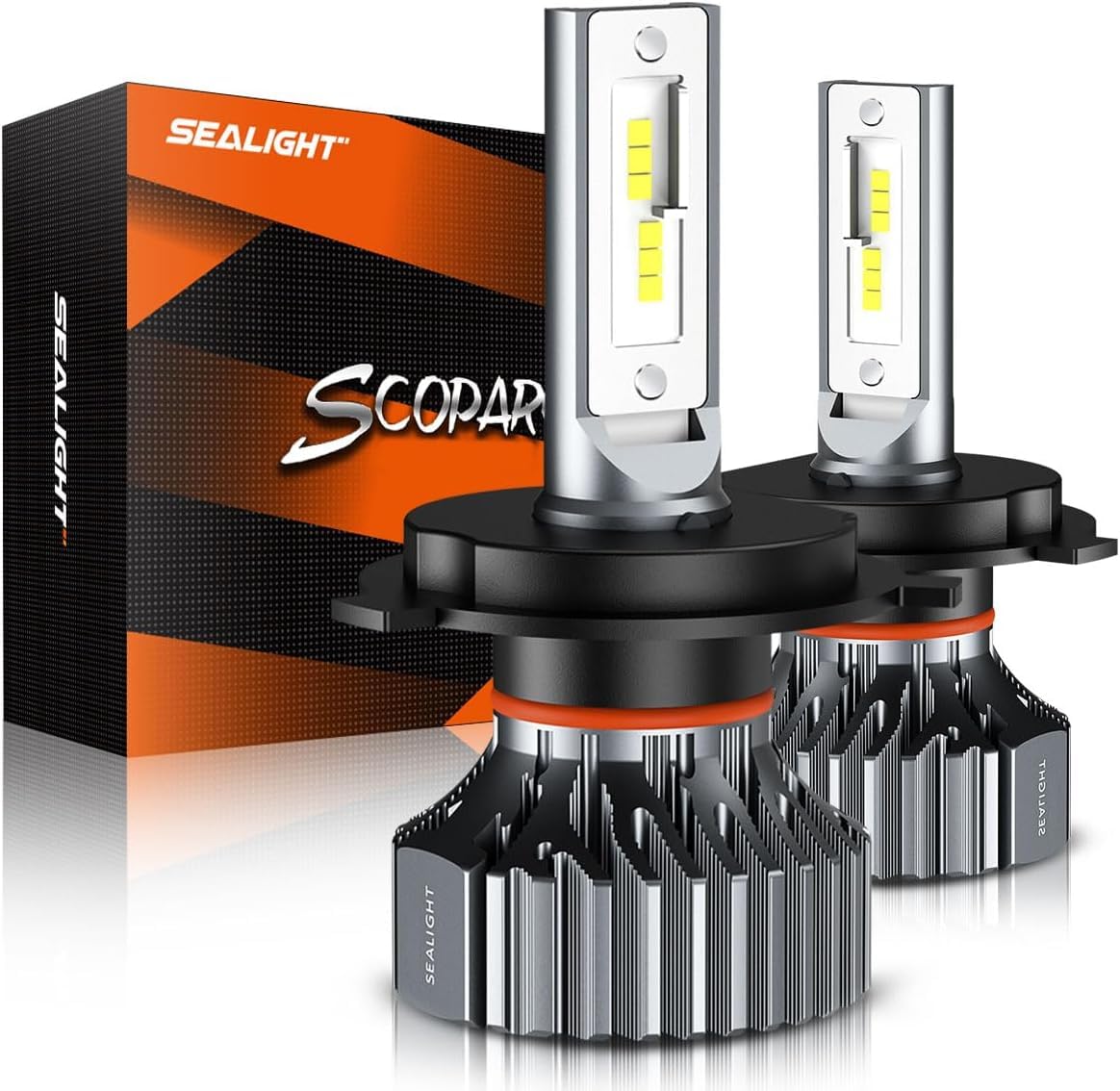 SEALIGHT 9003 H4 HB2 LED Headlight Bulbs, 45000 Lumens Super Bright LED Bulbs, 6000K Super Bright White Halogen Replacement Bulbs, Quick Installation, Pack of 2 🍁 All In One Marketplace Canada