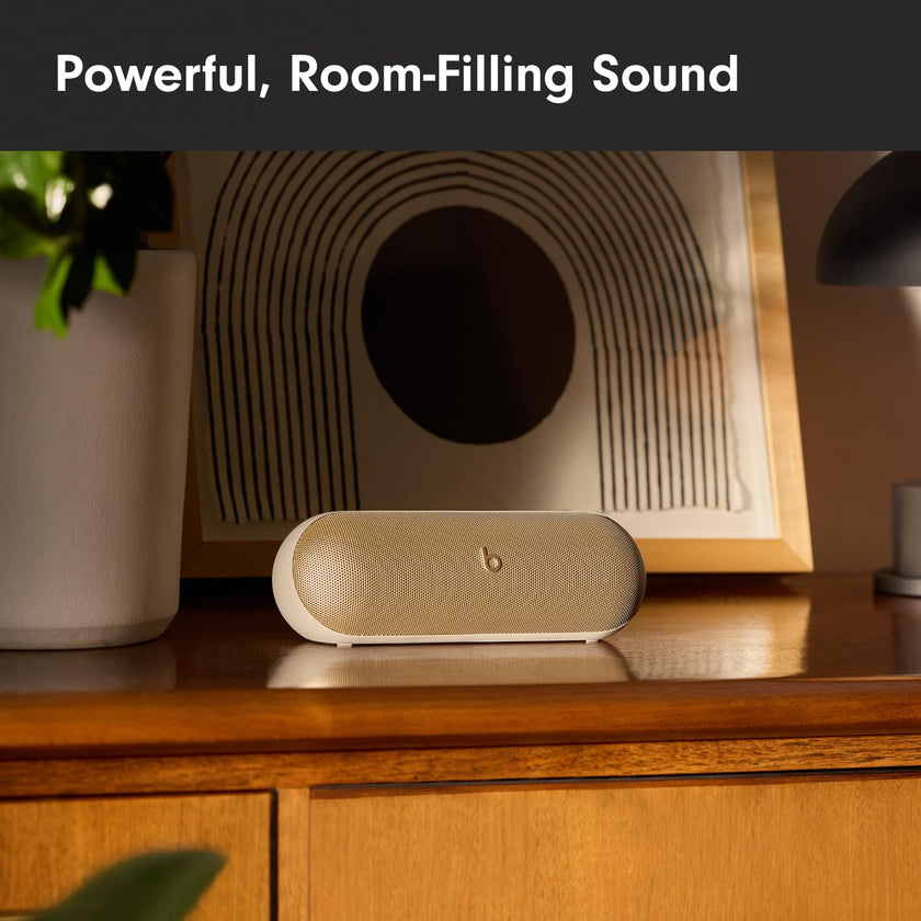 Beats Pill - Wireless Bluetooth Speaker and Portable Charger via USB-C - Up to 24 Hours Battery Life, IP67 Water Resistant, Apple & Android Compatible, Built-in Microphone – Champagne Gold 🍁 All In One Marketplace Canada