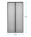 Flux Phenom Magnetic Screen Door - Bugs Out, Breeze in - 9min Install Auto-Sealing Heavy Duty Double Stitched Mesh, 52 Magnets, Hands Free Sliding & Patio Doors Net, Pet & Kid Friendly, 38 x 82 Inch 🍁 All In One Marketplace Canada