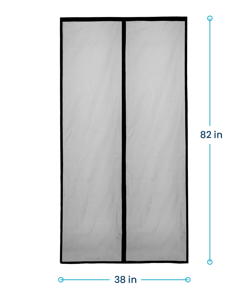 Flux Phenom Magnetic Screen Door - Bugs Out, Breeze in - 9min Install Auto-Sealing Heavy Duty Double Stitched Mesh, 52 Magnets, Hands Free Sliding & Patio Doors Net, Pet & Kid Friendly, 38 x 82 Inch 🍁 All In One Marketplace Canada